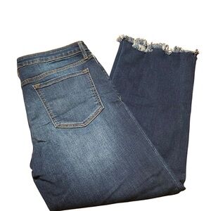 Harper Heritage Fray Hem Kick Crop Jeans – Size 30